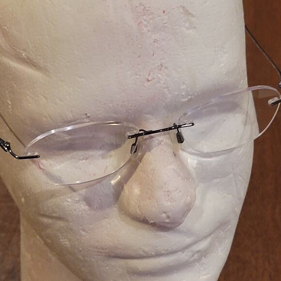 CHARMANT CH8600E BL Titanium Womens Rimless Eyeglasses 99-19-140 - Picture 13 of 13